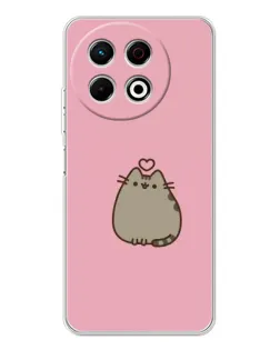 Чехол для TECNO Spark 40 Pro с картинкой «Pusheen сердце»