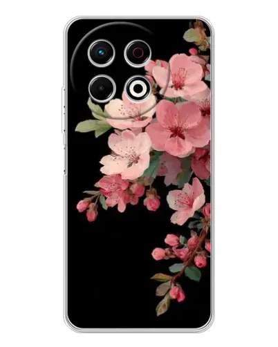 Чехол для TECNO Spark 40 Pro с картинкой «Розовая ветка сакуры»