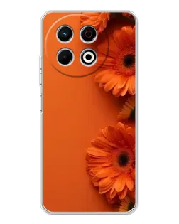 Чехол для TECNO Spark 40 Pro с картинкой «Оранжевые герберы»