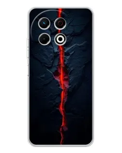 Чохол для TECNO Spark 40 Pro з картинкою «Червона лавова тріщина»