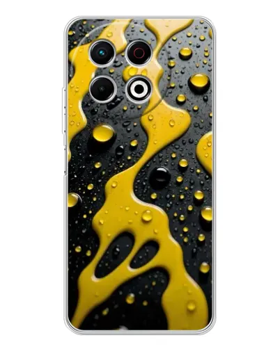 Чохол для TECNO Spark 40 Pro з картинкою «Рідке жовте золото»