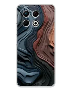 Чохол для TECNO Spark 40 Pro з картинкою «Кольорові хвилі каньйону»