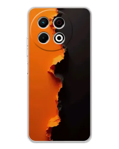Чохол для TECNO Spark 40 Pro з картинкою «Помаранчевий розлом»