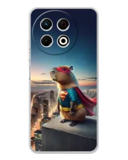 Чехол для TECNO Spark 40 Pro с картинкой «Капи-мен супергерой»
