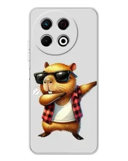 Чехол для TECNO Spark 40 Pro с картинкой «Капибара рэпер даб»