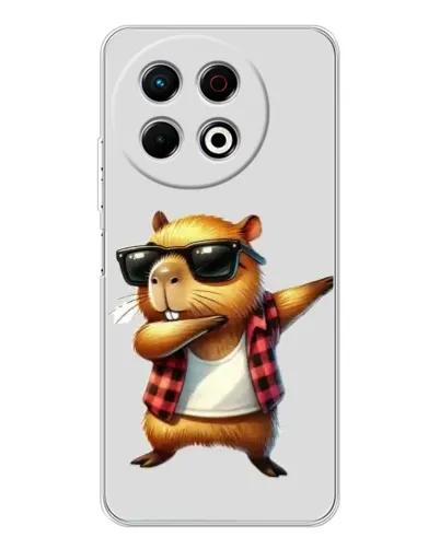 Чехол для TECNO Spark 40 Pro с картинкой «Капибара рэпер даб»