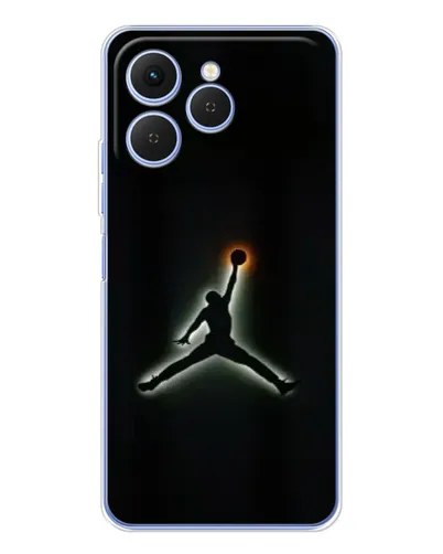 Чехол для TECNO Spark 40 с картинкой «Jordan Gradient Logo»