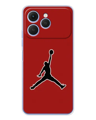 Чехол для TECNO Spark 40 с картинкой «Jordan Red Back»