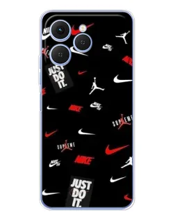 Чехол для TECNO Spark 40 с картинкой «Nike Mix Pattern»
