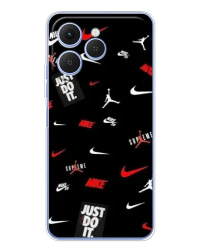Чехол для TECNO Spark 40 с картинкой «Nike Mix Pattern»