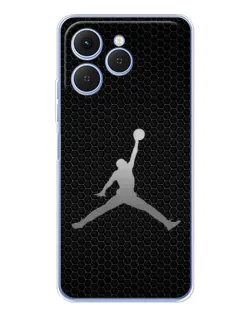 Чехол для TECNO Spark 40 с картинкой «Jordan Dark Carbon»