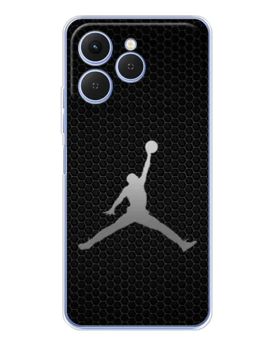 Чехол для TECNO Spark 40 с картинкой «Jordan Dark Carbon»