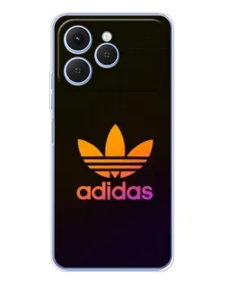 Чехол для TECNO Spark 40 с картинкой «Градиент Adidas»