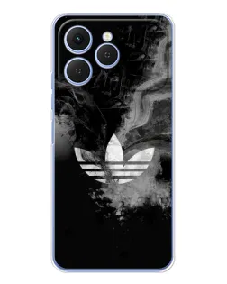 Чехол для TECNO Spark 40 с картинкой «Абстрактный дым Adidas»