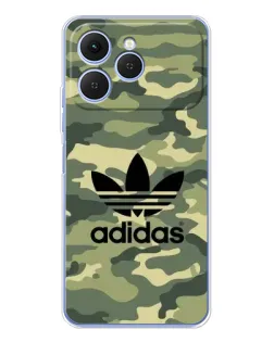 Чехол для TECNO Spark 40 с картинкой «Милитари стиль Adidas»