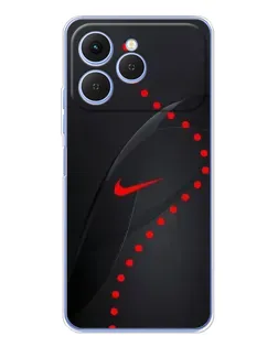 Чехол для TECNO Spark 40 с картинкой «Абстрактный дизайн Nike»