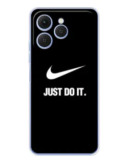 Чехол для TECNO Spark 40 с картинкой «Классический принт Nike»