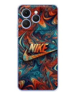 Чехол для TECNO Spark 40 с картинкой «Nike в абстракции»