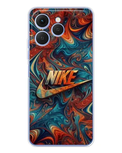 Чехол для TECNO Spark 40 с картинкой «Nike в абстракции» Чехол для TECNO Spark 40 с картинкой «Nike в абстракции»