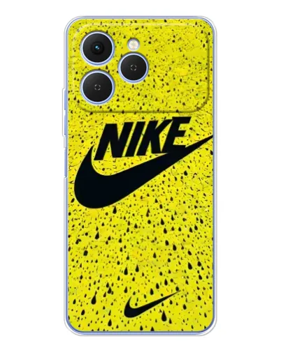 Чехол для TECNO Spark 40 с картинкой «Желтый текстурный Nike» Чехол для TECNO Spark 40 с картинкой «Желтый текстурный Nike»