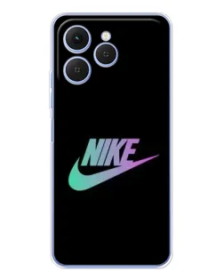 Чехол для TECNO Spark 40 с картинкой «Nike — городская ночь»