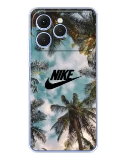 Чохол для TECNO Spark 40 з картинкою «Тропічний принт Nike»