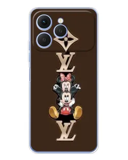 Чехол для TECNO Spark 40 с картинкой «LV и Микки Маус»