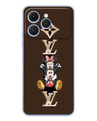 Чехол для TECNO Spark 40 с картинкой «LV и Микки Маус»