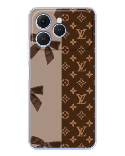 Чехол для TECNO Spark 40 с картинкой «Louis Vuitton — банты»