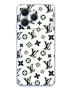 Чехол для TECNO Spark 40 с картинкой «Монохромный хаос LV»