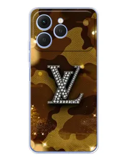 Чехол для TECNO Spark 40 с картинкой «Камуфляжный Louis Vuitton»