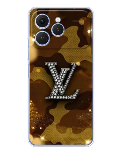 Чехол для TECNO Spark 40 с картинкой «Камуфляжный Louis Vuitton»
