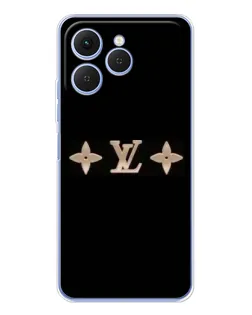Чехол для TECNO Spark 40 с картинкой «Louis Vuitton — минимализм»