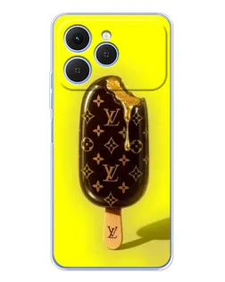 Чехол для TECNO Spark 40 с картинкой «Мороженое от LV»