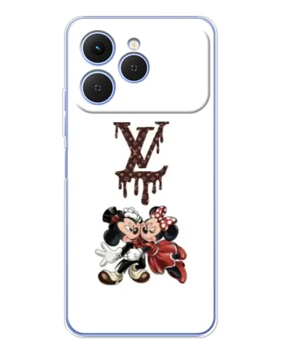 Чехол для TECNO Spark 40 с картинкой «LV и Микки Маус»