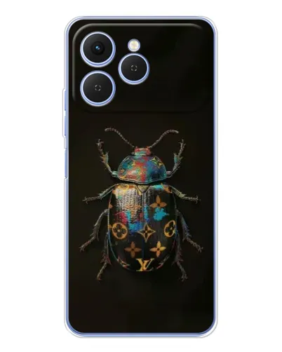 Чехол для TECNO Spark 40 с картинкой «LV — мраморный принт»