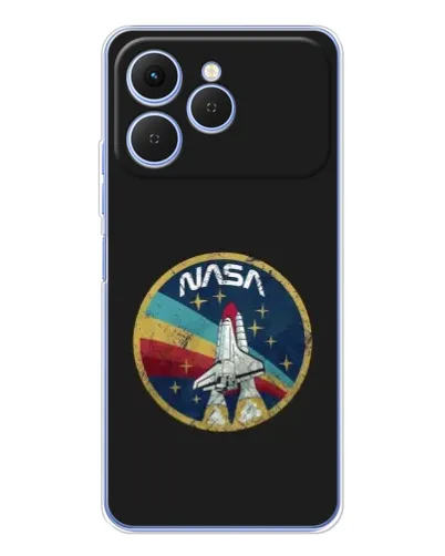 Чехол для TECNO Spark 40 с картинкой «NASA — эмблема миссии» Чехол для TECNO Spark 40 с картинкой «NASA — эмблема миссии»