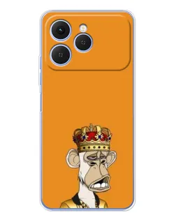 Чехол для TECNO Spark 40 с картинкой «Золотая обезьяна Bored Ape» Чехол для TECNO Spark 40 с картинкой «Золотая обезьяна Bored Ape»