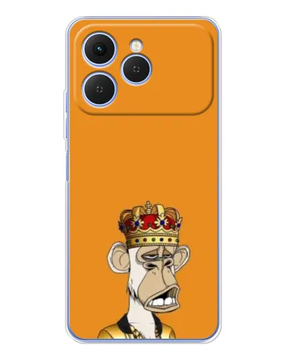 Чехол для TECNO Spark 40 с картинкой «Золотая обезьяна Bored Ape» Чехол для TECNO Spark 40 с картинкой «Золотая обезьяна Bored Ape»