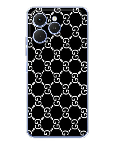 Чехол для TECNO Spark 40 с картинкой «Gucci — сетчатый паттерн»