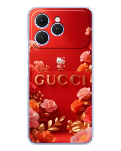 Чехол для TECNO Spark 40 с картинкой «Gucci — золотой сад»
