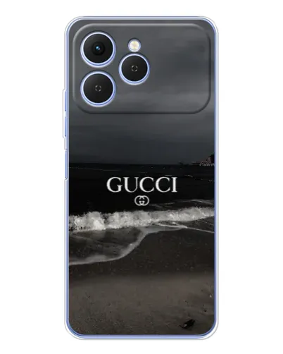 Чехол для TECNO Spark 40 с картинкой «Gucci — морской прибой»