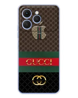 Чехол для TECNO Spark 40 с картинкой «Gucci — брендированный десерт»