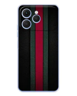Чехол для TECNO Spark 40 с картинкой «Gucci — неоновая линия»