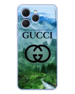 Чехол для TECNO Spark 40 с картинкой «Gucci — горный пейзаж»