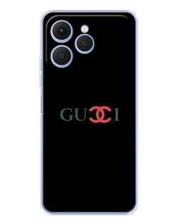 Чехол для TECNO Spark 40 с картинкой «Gucci — красный градиент»