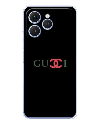 Чехол для TECNO Spark 40 с картинкой «Gucci — красный градиент»
