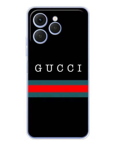 Чехол для TECNO Spark 40 с картинкой «Gucci — красный пояс»