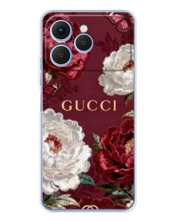Чохол для TECNO Spark 40 з картинкою «Gucci — бордові троянди» Чохол для TECNO Spark 40 з картинкою «Gucci — бордові троянди»
