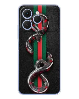 Чохол для TECNO Spark 40 з картинкою «Gucci — змія на смузі» Чохол для TECNO Spark 40 з картинкою «Gucci — змія на смузі»